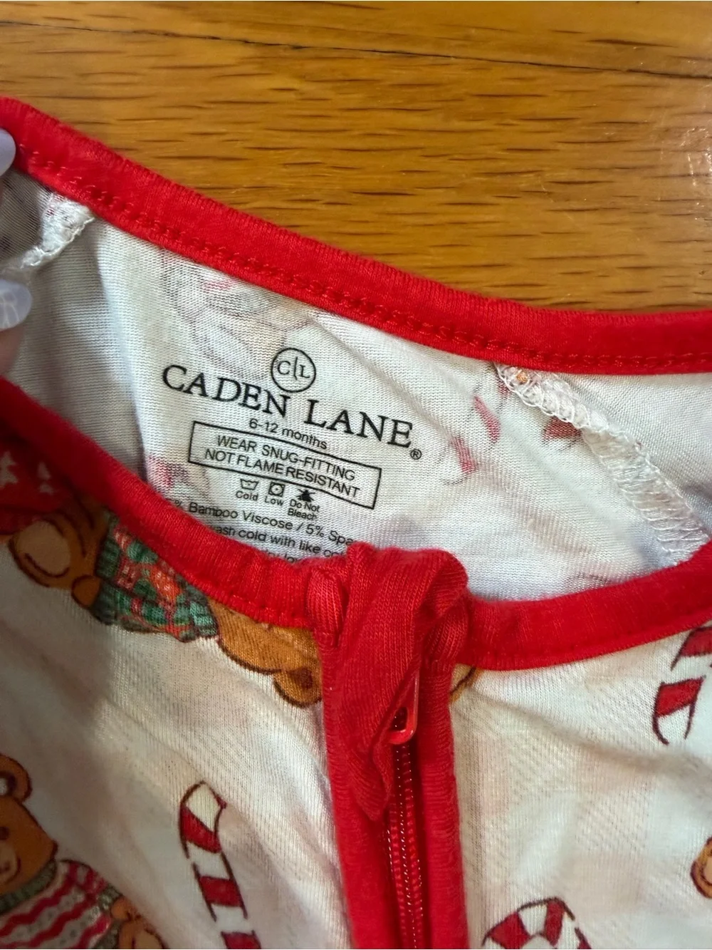 Caden Lane Zipper Footie PJs 6-12 months